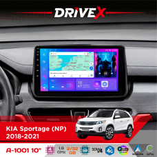 Штатна магнітола для KIA Sportage (NP) 2018-2021 DriveX A-1001 10" Android 4-ядерний 2+32Гб 4x45W бездротовий CarPlay та AndroidAuto