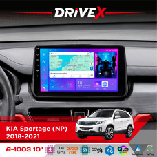 Штатна магнітола для KIA Sportage (NP) 2018-2021 DriveX A-1003 QLED 10" Android 2+32Гб 4-ядерний 4x50W(TDA7851) бездротовий CarPlay та AndroidAuto