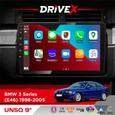 Штатна магнітола для BMW M3 (E46) 1998-2006 DriveX UN5 QLED 9" Android 4-ядерний 2+32Гб 4x45W бездротовий CarPlay та AndroidAuto