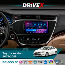 Штатна магнітола для Toyota Avalon 2013-2018 DriveX SE-903 QLED 9" Android 8-ядерний 4+64Гб SIM-картка 3G/4G DSP 4x50W(TDA7851) бездротовий CarPlay та AndroidAuto