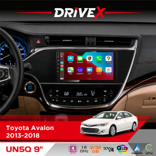 Штатна магнітола для Toyota Avalon 2013-2018 DriveX UN5 QLED 9" Android 4-ядерний 2+32Гб 4x45W бездротовий CarPlay та AndroidAuto