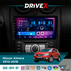 Штатна магнітола для Nissan NP300 2008-2013 DriveX SE-911 4+64Гб QLED 9" Android 4-ядерний 4x50W(TDA7851) DSP бездротовий CarPlay та AndroidAuto