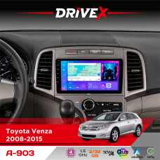 Штатна магнітола для Toyota Venza 2008-2015 DriveX A-903 QLED 9" Android 4-ядерний 2+32Гб 4x50W(TDA7851) бездротовий CarPlay та AndroidAuto