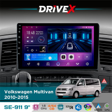 Штатна магнітола для Volkswagen Multivan 2010-2015 DriveX SE-911 4+64Гб QLED 9" Android 4-ядерний 4x50W(TDA7851) DSP бездротовий CarPlay та AndroidAuto
