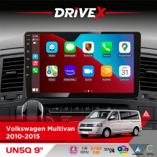 Штатна магнітола для Volkswagen Multivan 2010-2015 DriveX UN5 QLED 9" Android 4-ядерний 2+32Гб 4x45W бездротовий CarPlay та AndroidAuto
