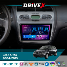 Штатна магнітола для Seat Toledo 2004-2009 DriveX SE-911 4+64Гб QLED 9" Android 4-ядерний 4x50W(TDA7851) DSP бездротовий CarPlay та AndroidAuto