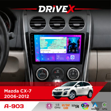 Штатна магнітола для Mazda CX-7 2006-2012 DriveX A-903 QLED 9" Android 4-ядерний 2+32Гб 4x50W(TDA7851) бездротовий CarPlay та AndroidAuto