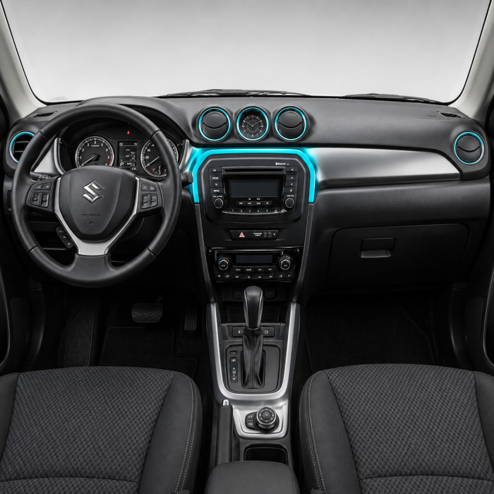 Штатна магнітола для Suzuki Vitara 2015+ DriveX S7+ 2K QLED 9" Android 8-ядерний 2.7ГГц 8x128Гб SIM-картка 3G/4G AK7808 AB 4x50W 360° DSP AK7739 VELVET бездротовий CarPlay та AndroidAuto