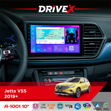 Штатна магнітола для Jetta VS5 2019+ DriveX A-1001 10" Android 4-ядерний 2+32Гб 4x45W бездротовий CarPlay та AndroidAuto