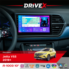 Штатна магнітола для Jetta VS5 2019+ DriveX A-1003 QLED 10" Android 2+32Гб 4-ядерний 4x50W(TDA7851) бездротовий CarPlay та AndroidAuto