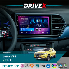 Штатна магнітола для Jetta VS5 2019+ DriveX SE-1011 QLED 10" Android 4-ядерний 4+64Гб DSP 4x50W(TDA7851) бездротовий CarPlay та AndroidAuto
