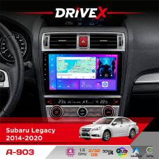 Штатна магнітола для Subaru Legacy 2014-2020 DriveX A-903 QLED 9" Android 4-ядерний 2+32Гб 4x50W(TDA7851) бездротовий CarPlay та AndroidAuto