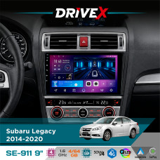 Штатна магнітола для Subaru Legacy 2014-2020 DriveX SE-911 4+64Гб QLED 9" Android 4-ядерний 4x50W(TDA7851) DSP бездротовий CarPlay та AndroidAuto