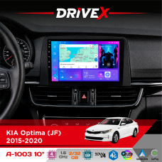 Штатна магнітола для KIA K5 2015-2020 DriveX A-1003 QLED 10" Android 2+32Гб 4-ядерний 4x50W(TDA7851) бездротовий CarPlay та AndroidAuto