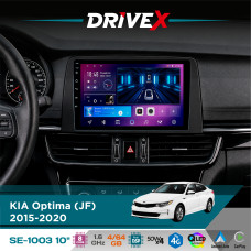 Штатна магнітола для KIA Optima (JF) 2015-2020 DriveX SE-1003 QLED 10" Android 8-ядерний 4+64Гб SIM-картка 3G/4G DSP 4x50W(TDA7851) бездротовий CarPlay та AndroidAuto