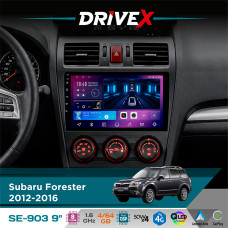 Штатна магнітола для Subaru XV 2011-2016 DriveX SE-903 QLED 9" Android 8-ядерний 4+64Гб SIM-картка 3G/4G DSP 4x50W(TDA7851) бездротовий CarPlay та AndroidAuto