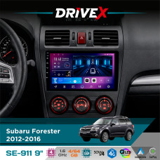 Штатна магнітола для Subaru XV 2011-2016 DriveX SE-911 4+64Гб QLED 9" Android 4-ядерний 4x50W(TDA7851) DSP бездротовий CarPlay та AndroidAuto
