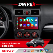 Штатна магнітола для Subaru XV 2011-2016 DriveX UN5 QLED 9" Android 4-ядерний 2+32Гб 4x45W бездротовий CarPlay та AndroidAuto