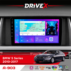 Штатна магнітола для BMW 5 Series (F11) 2009-2017 DriveX A-903 QLED 9" Android 4-ядерний 2+32Гб 4x50W(TDA7851) бездротовий CarPlay та AndroidAuto