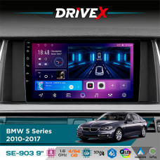 Штатна магнітола для BMW 5 Series (F07) 2009-2017 DriveX SE-903 QLED 9" Android 8-ядерний 4+64Гб SIM-картка 3G/4G DSP 4x50W(TDA7851) бездротовий CarPlay та AndroidAuto