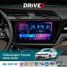 Штатна магнітола для Volkswagen Touran 2015-2020 DriveX SE-1011 QLED 10" Android 4-ядерний 4+64Гб DSP 4x50W(TDA7851) бездротовий CarPlay та AndroidAuto