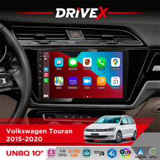 Штатна магнітола для Volkswagen Touran 2015-2020 DriveX UN8 QLED 10" Android 4-ядерний 2x32Гб 4x45W бездротовий CarPlay та AndroidAuto