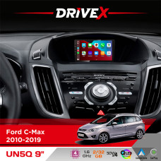 Штатна магнітола для Ford Kuga 2013-2019 DriveX UN5 QLED 9" Android 4-ядерний 2+32Гб 4x45W бездротовий CarPlay та AndroidAuto