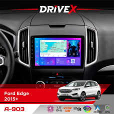 Штатна магнітола для Ford Edge 2015+ DriveX A-903 QLED 9" Android 4-ядерний 2+32Гб 4x50W(TDA7851) бездротовий CarPlay та AndroidAuto
