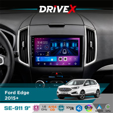 Штатна магнітола для Ford Edge 2015+ DriveX SE-911 4+64Гб QLED 9" Android 4-ядерний 4x50W(TDA7851) DSP бездротовий CarPlay та AndroidAuto