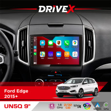 Штатна магнітола для Ford Edge 2015+ DriveX UN5 QLED 9" Android 4-ядерний 2+32Гб 4x45W бездротовий CarPlay та AndroidAuto