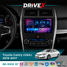 Штатна магнітола для Toyota Camry (USA) 2015-2017 DriveX SE-1003 QLED 10" Android 8-ядерний 4+64Гб SIM-картка 3G/4G DSP 4x50W(TDA7851) бездротовий CarPlay та AndroidAuto