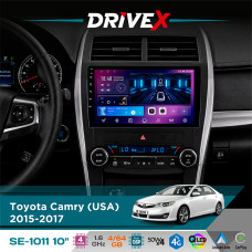 Штатна магнітола для Toyota Camry (USA) 2015-2017 DriveX SE-1011 QLED 10" Android 4-ядерний 4+64Гб DSP 4x50W(TDA7851) бездротовий CarPlay та AndroidAuto