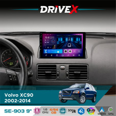 Штатна магнітола для Volvo XC90 2002-2014 DriveX SE-903 QLED 9" Android 8-ядерний 4+64Гб SIM-картка 3G/4G DSP 4x50W(TDA7851) бездротовий CarPlay та AndroidAuto