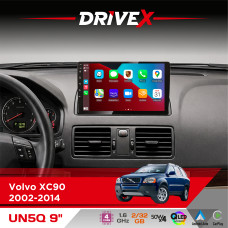 Штатна магнітола для Volvo XC90 2002-2014 DriveX UN5 QLED 9" Android 4-ядерний 2+32Гб 4x45W бездротовий CarPlay та AndroidAuto