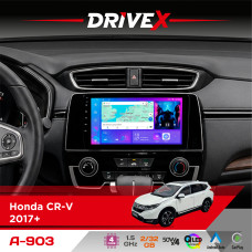 Штатна магнітола для Honda CR-V 2017+ DriveX A-903 QLED 9" Android 4-ядерний 2+32Гб 4x50W(TDA7851) бездротовий CarPlay та AndroidAuto