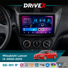 Штатна магнітола для Mitsubishi Lancer IX 2000-2010 DriveX SE-911 4+64Гб QLED 9" Android 4-ядерний 4x50W(TDA7851) DSP бездротовий CarPlay та AndroidAuto