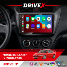Штатна магнітола для Mitsubishi Lancer IX 2000-2010 DriveX UN5 QLED 9" Android 4-ядерний 2+32Гб 4x45W бездротовий CarPlay та AndroidAuto