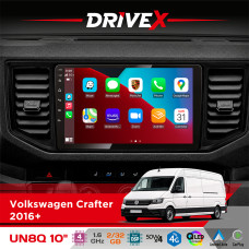 Штатна магнітола для Volkswagen Crafter 2016+ DriveX UN8 QLED 10" Android 4-ядерний 2x32Гб 4x45W бездротовий CarPlay та AndroidAuto
