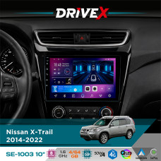 Штатна магнітола для Nissan Rogue 2014-2022 DriveX SE-1003 QLED 10" Android 8-ядерний 4+64Гб SIM-картка 3G/4G DSP 4x50W(TDA7851) бездротовий CarPlay та AndroidAuto