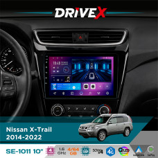 Штатна магнітола для Nissan Qashqai 2014-2022 DriveX SE-1011 QLED 10" Android 4-ядерний 4+64Гб DSP 4x50W(TDA7851) бездротовий CarPlay та AndroidAuto