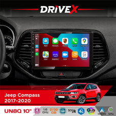 Штатна магнітола для Jeep Compass 2017-2020 DriveX UN8 QLED 10" Android 4-ядерний 2x32Гб 4x45W бездротовий CarPlay та AndroidAuto