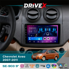 Штатна магнітола для Ravon Nexia R3 2016-2020 DriveX SE-903 QLED 9" Android 8-ядерний 4+64Гб SIM-картка 3G/4G DSP 4x50W(TDA7851) бездротовий CarPlay та AndroidAuto