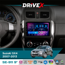 Штатна магнітола для Suzuki SX4 2007-2013 DriveX SE-911 4+64Гб QLED 9" Android 4-ядерний 4x50W(TDA7851) DSP бездротовий CarPlay та AndroidAuto