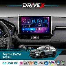 Штатна магнітола для Toyota RAV4 2019+ DriveX SE-1011 QLED 10" Android 4-ядерний 4+64Гб DSP 4x50W(TDA7851) бездротовий CarPlay та AndroidAuto