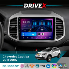 Штатна магнітола для Chevrolet Captiva (C140) 2011-2018 DriveX SE-1003 QLED 10" Android 8-ядерний 4+64Гб SIM-картка 3G/4G DSP 4x50W(TDA7851) бездротовий CarPlay та AndroidAuto