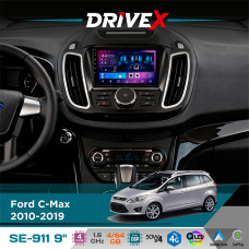 Штатна магнітола для Ford C-Max 2010-2019 DriveX SE-911 4+64Гб QLED 9" Android 4-ядерний 4x50W(TDA7851) DSP бездротовий CarPlay та AndroidAuto
