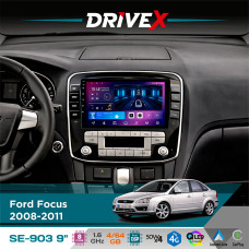 Штатна магнітола для Ford Kuga 2008-2012 DriveX SE-903 QLED 9" Android 8-ядерний 4+64Гб SIM-картка 3G/4G DSP 4x50W(TDA7851) бездротовий CarPlay та AndroidAuto