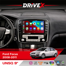 Штатна магнітола для Ford C-Max 2008-2010 DriveX UN5 QLED 9" Android 4-ядерний 2+32Гб 4x45W бездротовий CarPlay та AndroidAuto