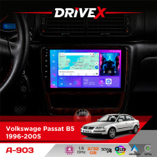 Штатна магнітола для Volkswagen Passat B5 1996-2005 DriveX A-903 QLED 9" Android 4-ядерний 2+32Гб 4x50W(TDA7851) бездротовий CarPlay та AndroidAuto