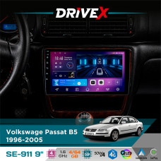 Штатна магнітола для Volkswagen Passat B5 1996-2005 DriveX SE-911 4+64Гб QLED 9" Android 4-ядерний 4x50W(TDA7851) DSP бездротовий CarPlay та AndroidAuto